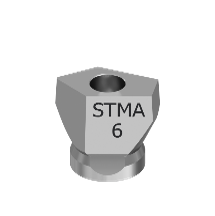 STMA одиночный (позиционируемый) сканируемый абатмент 6 мм CAD/CAM 